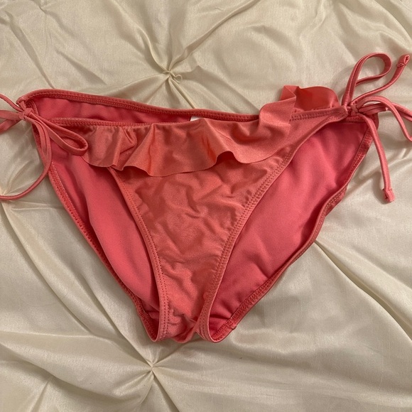 No Boundaries Other - No Boundaries Ruffled Coral Bikini Bottom
